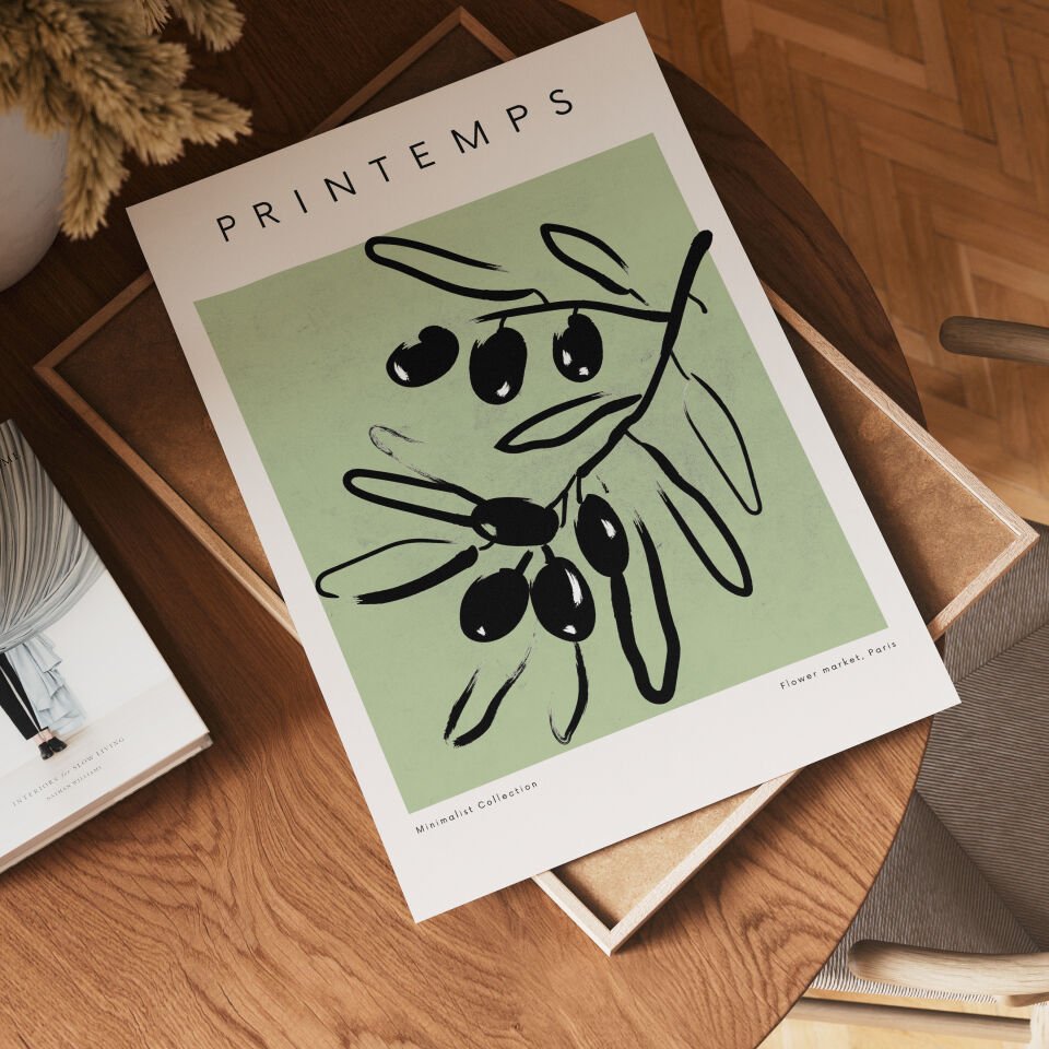 Spring Botanical Art 2’li Çerçevesiz Poster