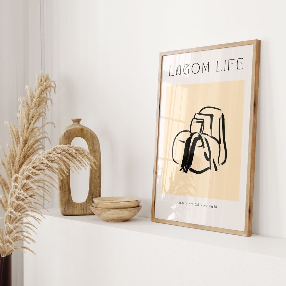 Lagom Life Çerçevesiz Poster