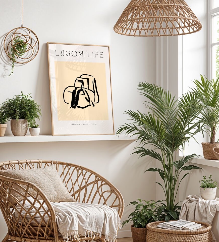 Lagom Life Çerçevesiz Poster