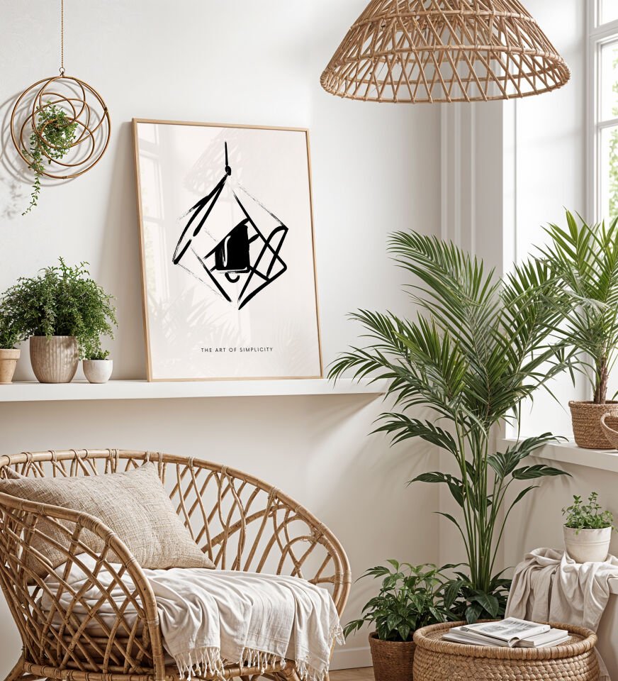 Abstract Boho Çerçevesiz Poster