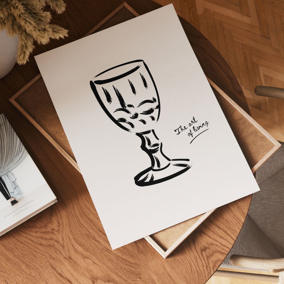 Abstract Face & Sketch 2’li Çerçevesiz Poster