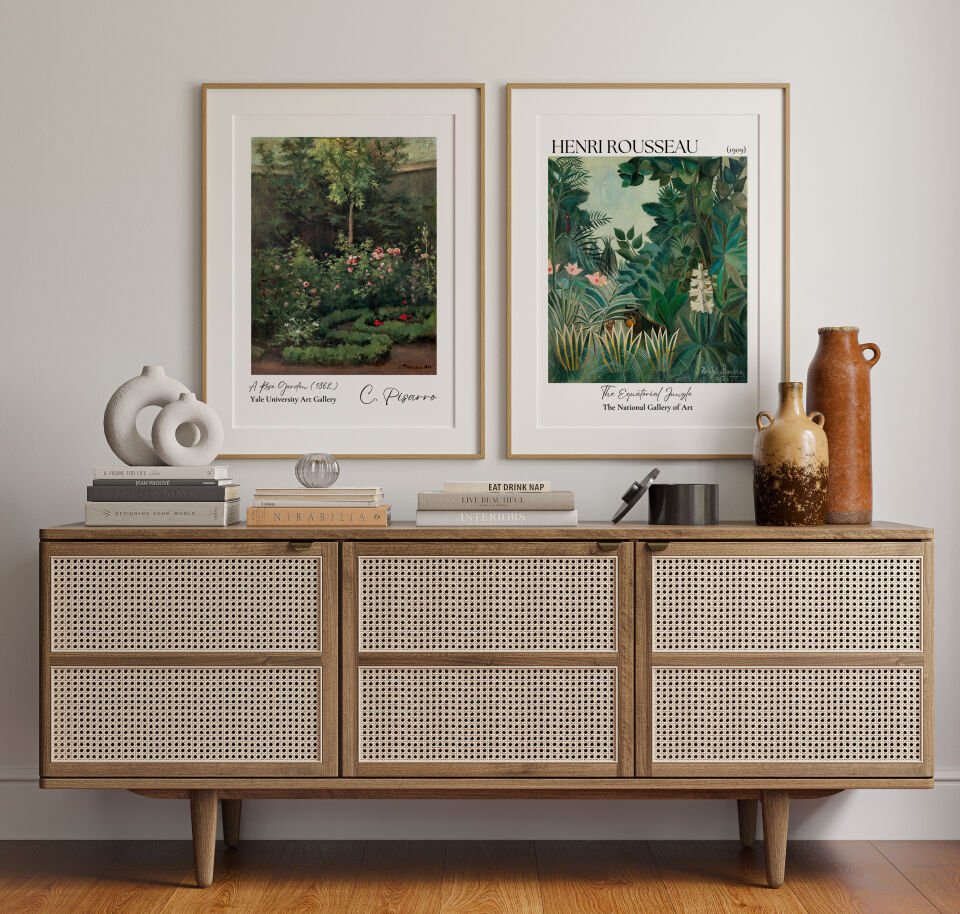 Rousseau & Pissarro 2'li Çerçevesiz Poster