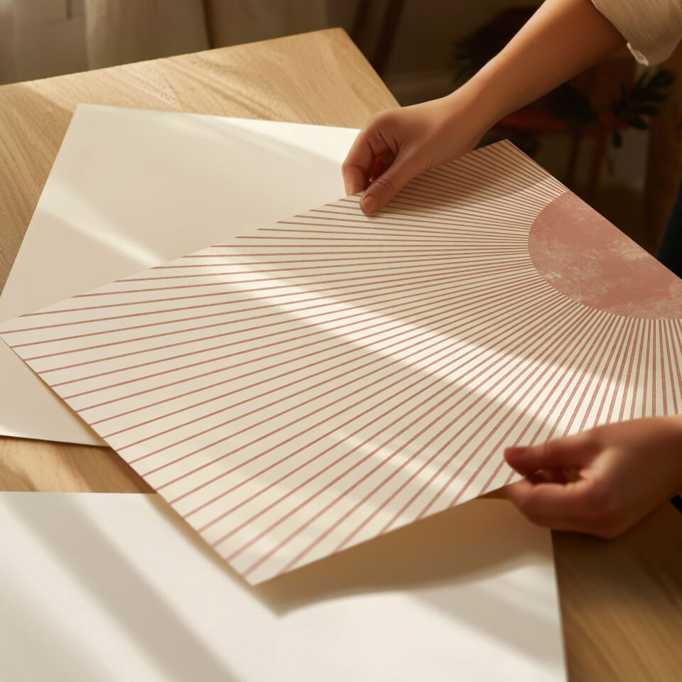 Abstract Sun & Shapes 2’li Çerçevesiz Poster