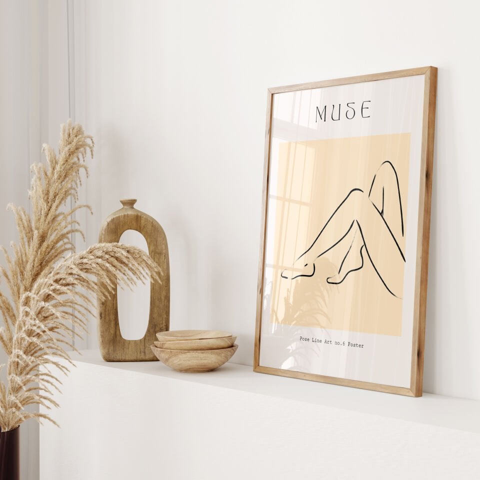 Serenity Lines Çerçevesiz Poster