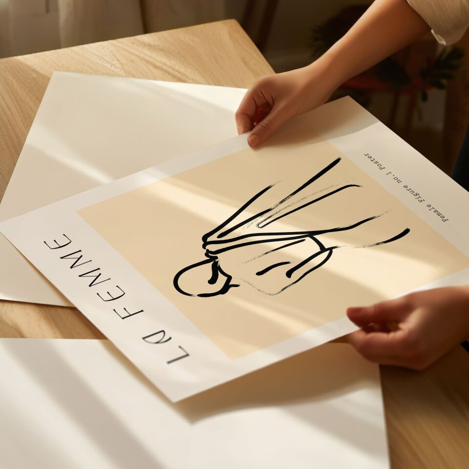 Graceful Silhouette Çerçevesiz Poster