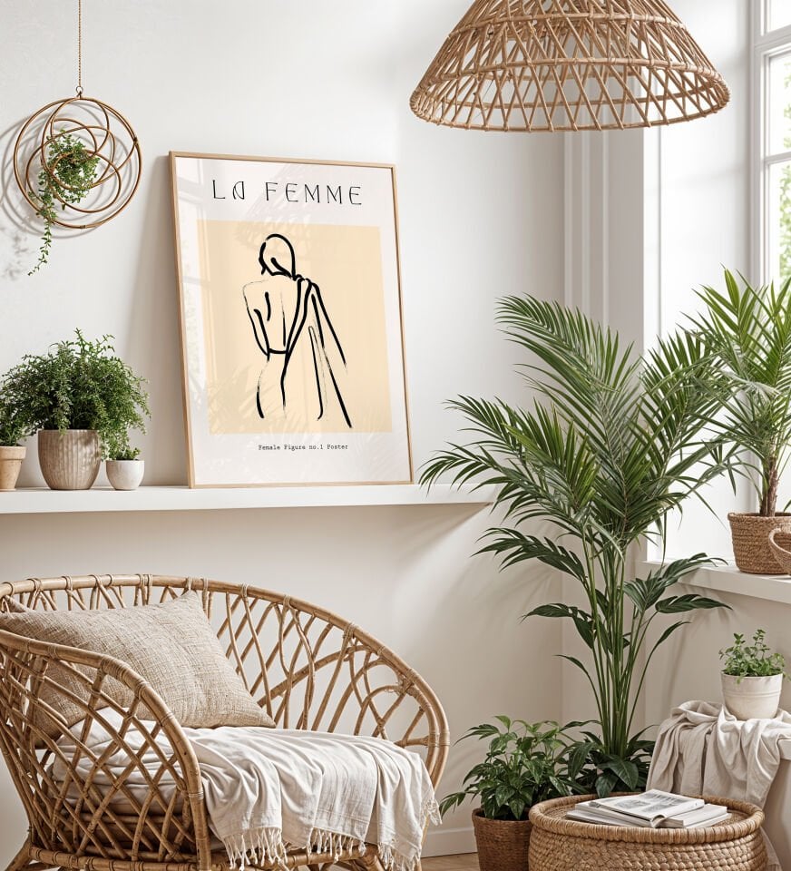 Graceful Silhouette Çerçevesiz Poster