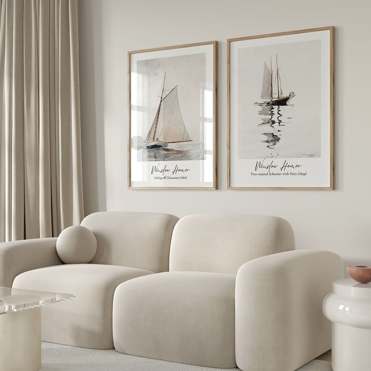 Sailing Serenity 2'li Çerçevesiz Poster