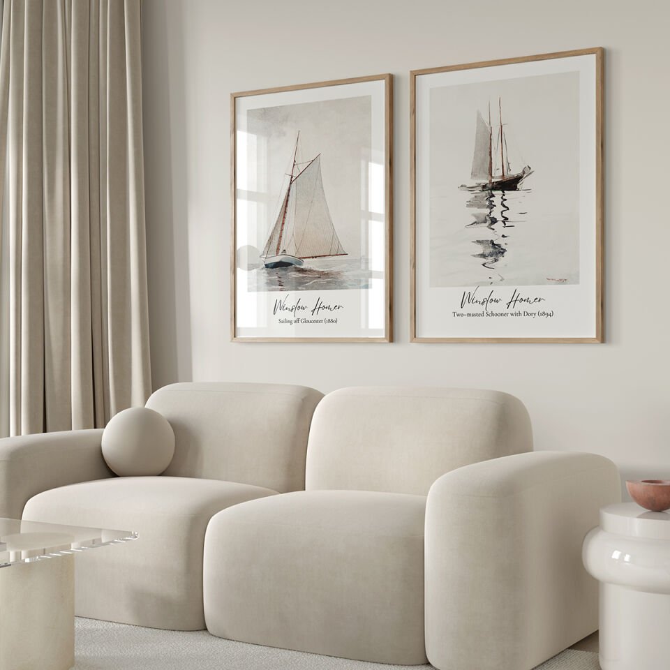 Sailing Serenity 2'li Çerçevesiz Poster