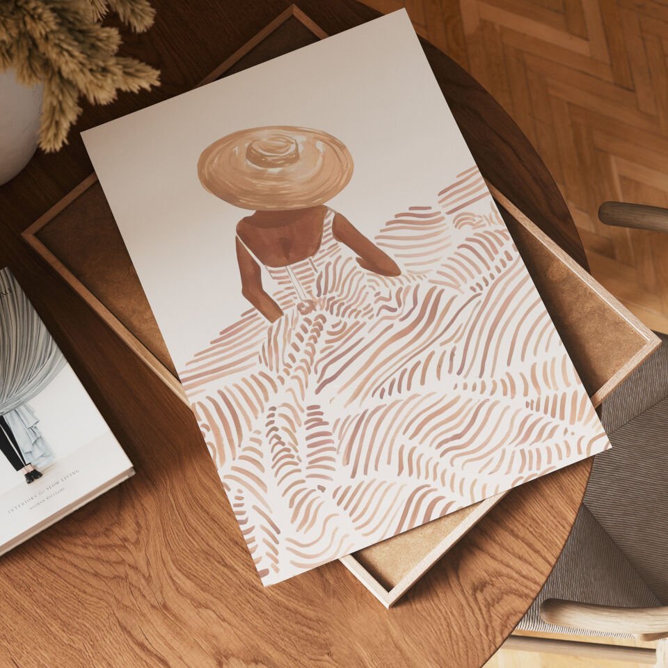 Abstract Modern Figures 2’li Çerçevesiz Poster