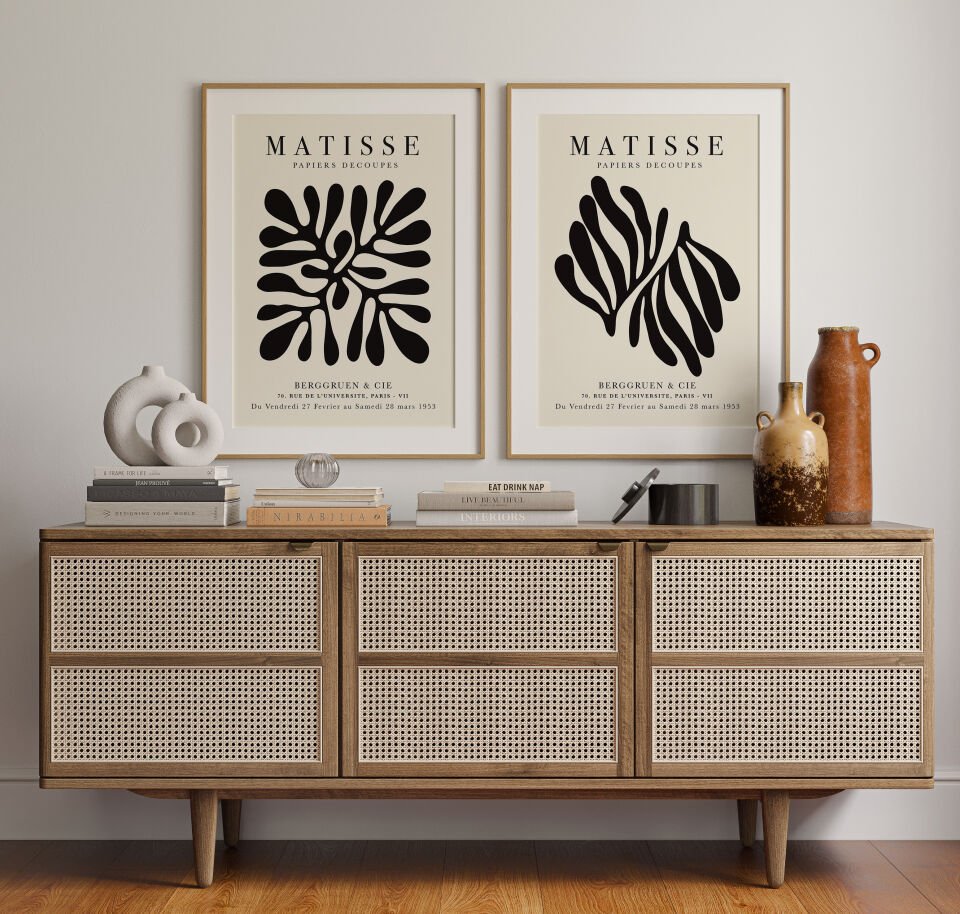 Henri Matisse Modern 2'li Çerçevesiz Poster