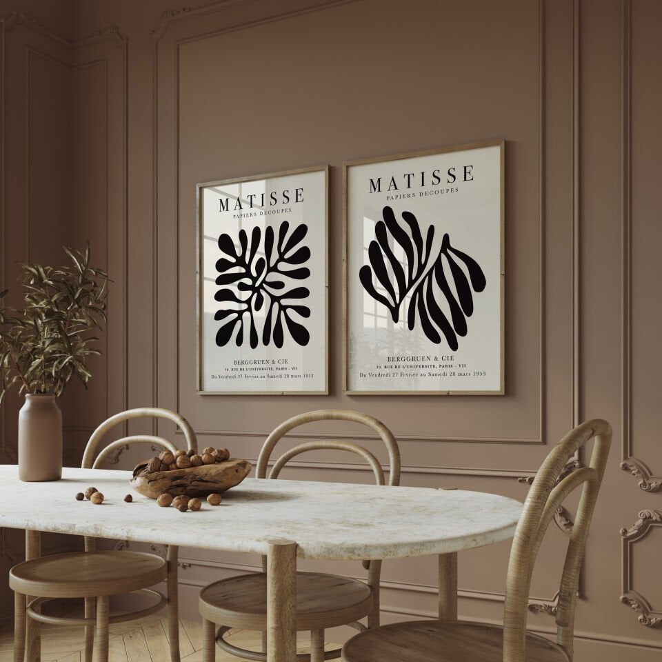 Henri Matisse Modern 2'li Çerçevesiz Poster