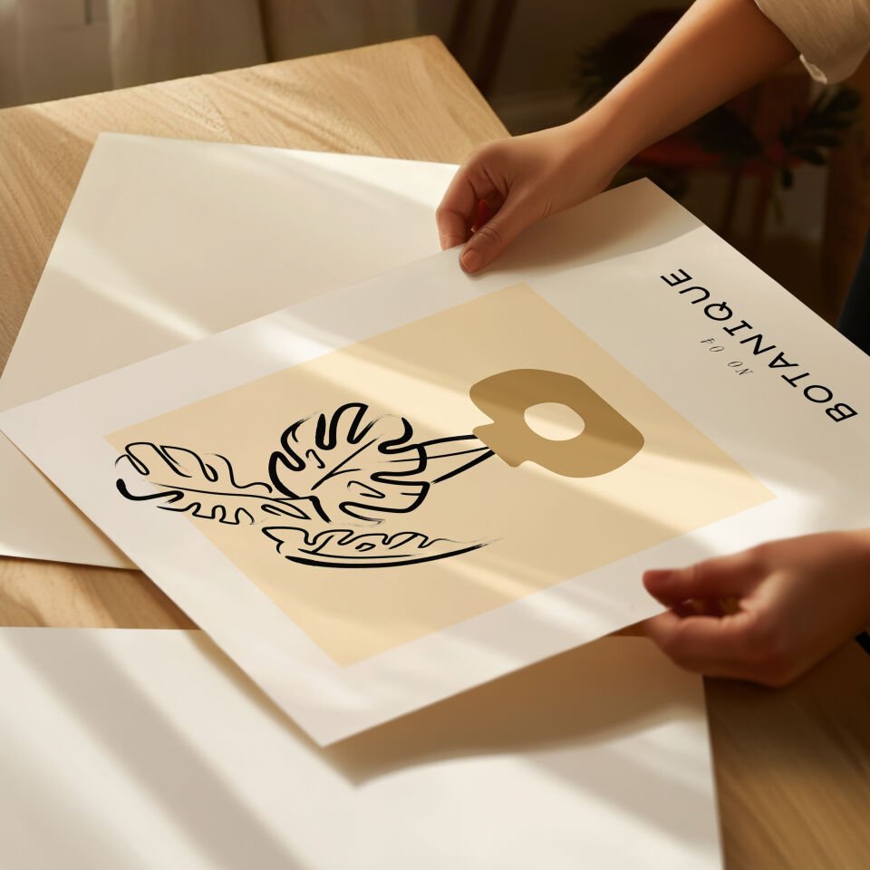 Botanic Line Çerçevesiz Poster
