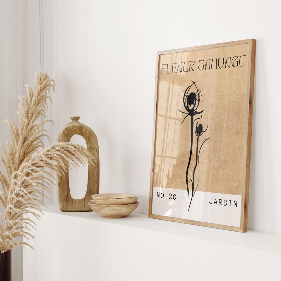 Minimalist Botanical 3'lü Çerçevesiz Poster