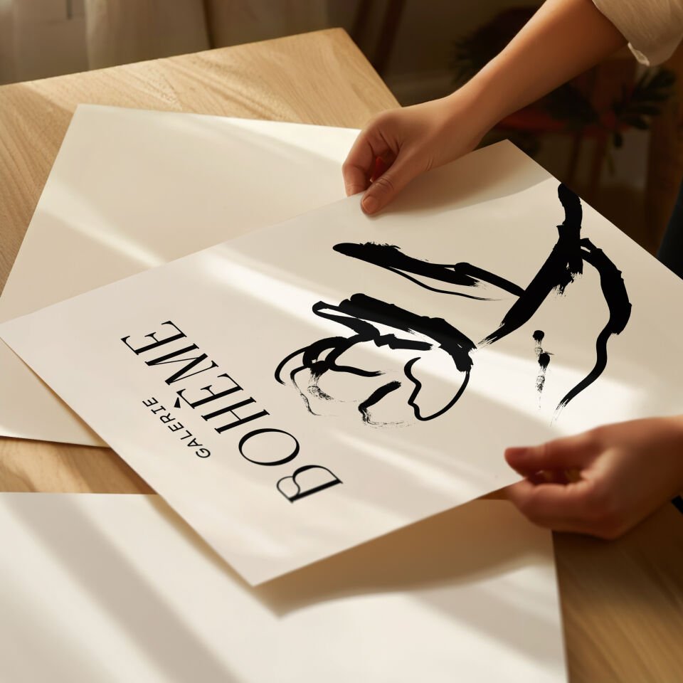 Ink Bloom Çerçevesiz Poster