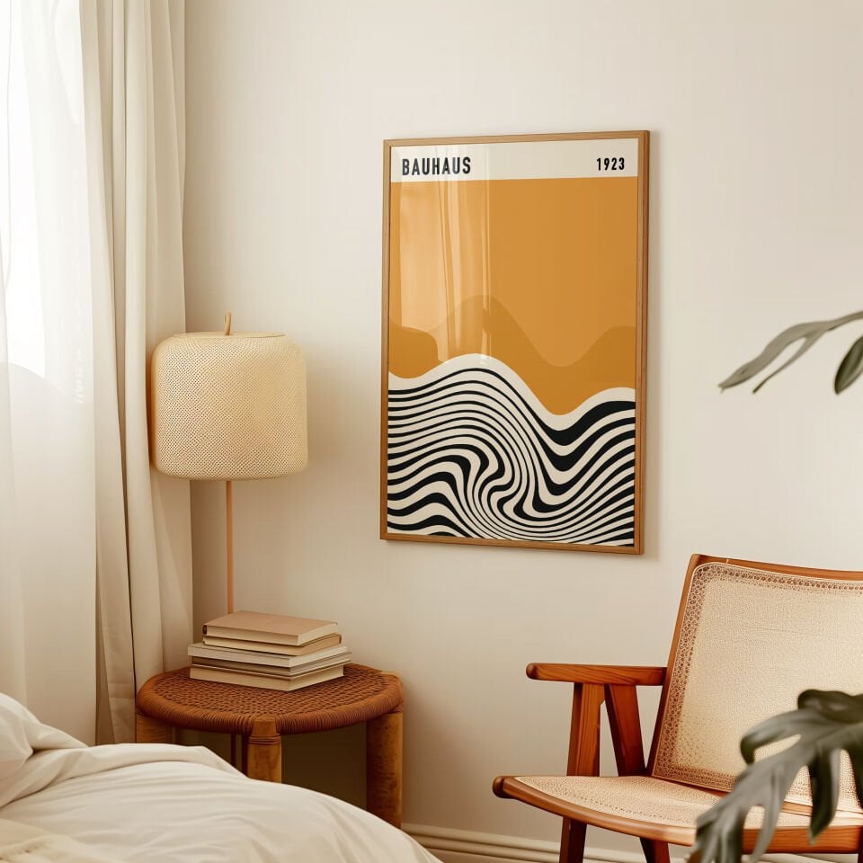 Bauhaus Çerçevesiz Poster