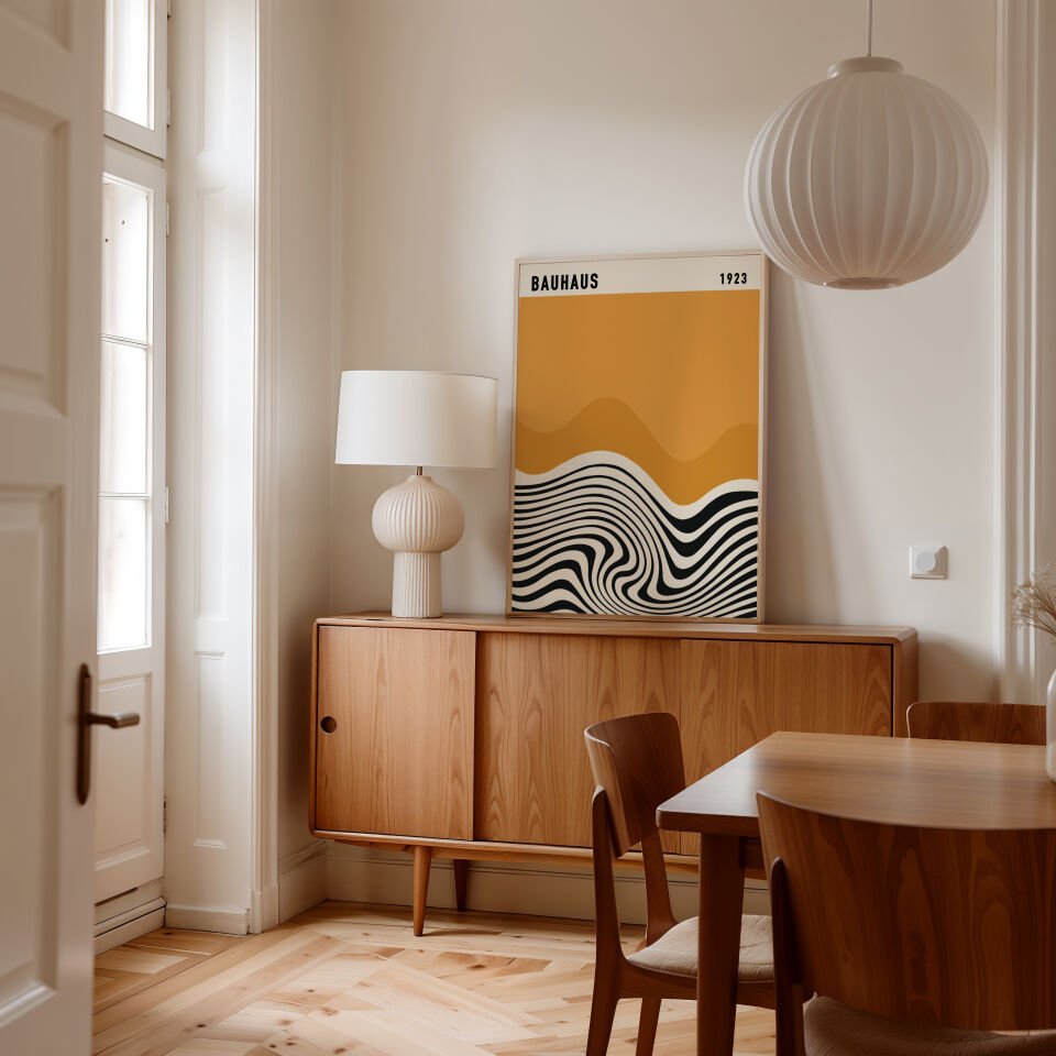 Bauhaus Çerçevesiz Poster