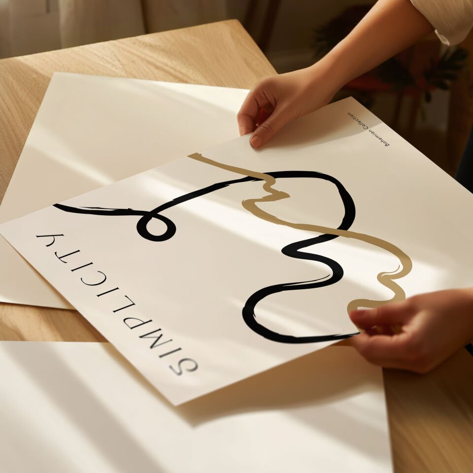Tranquil Line Çerçevesiz Poster