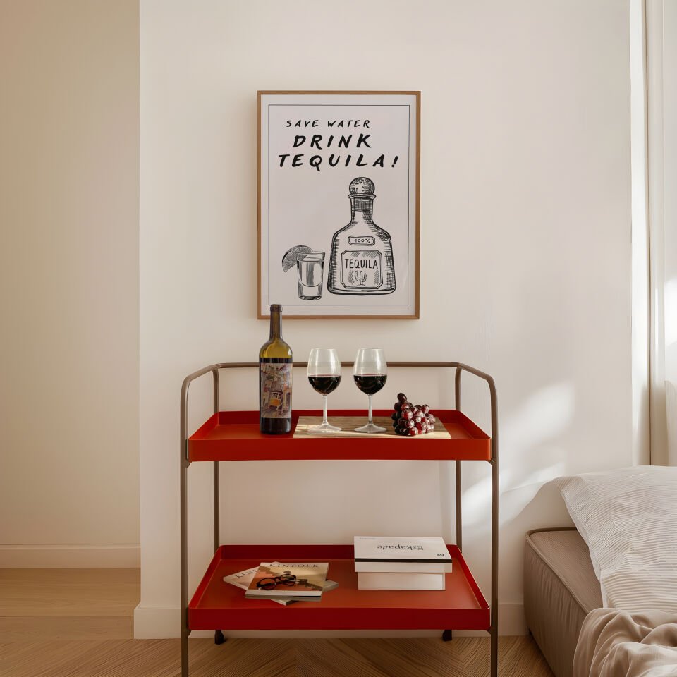 Drink Tequila Çerçevesiz Poster
